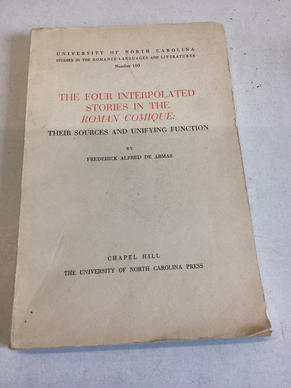 The Four Interpolated Stories in The Roman Comique Their Sources and Unifying Function