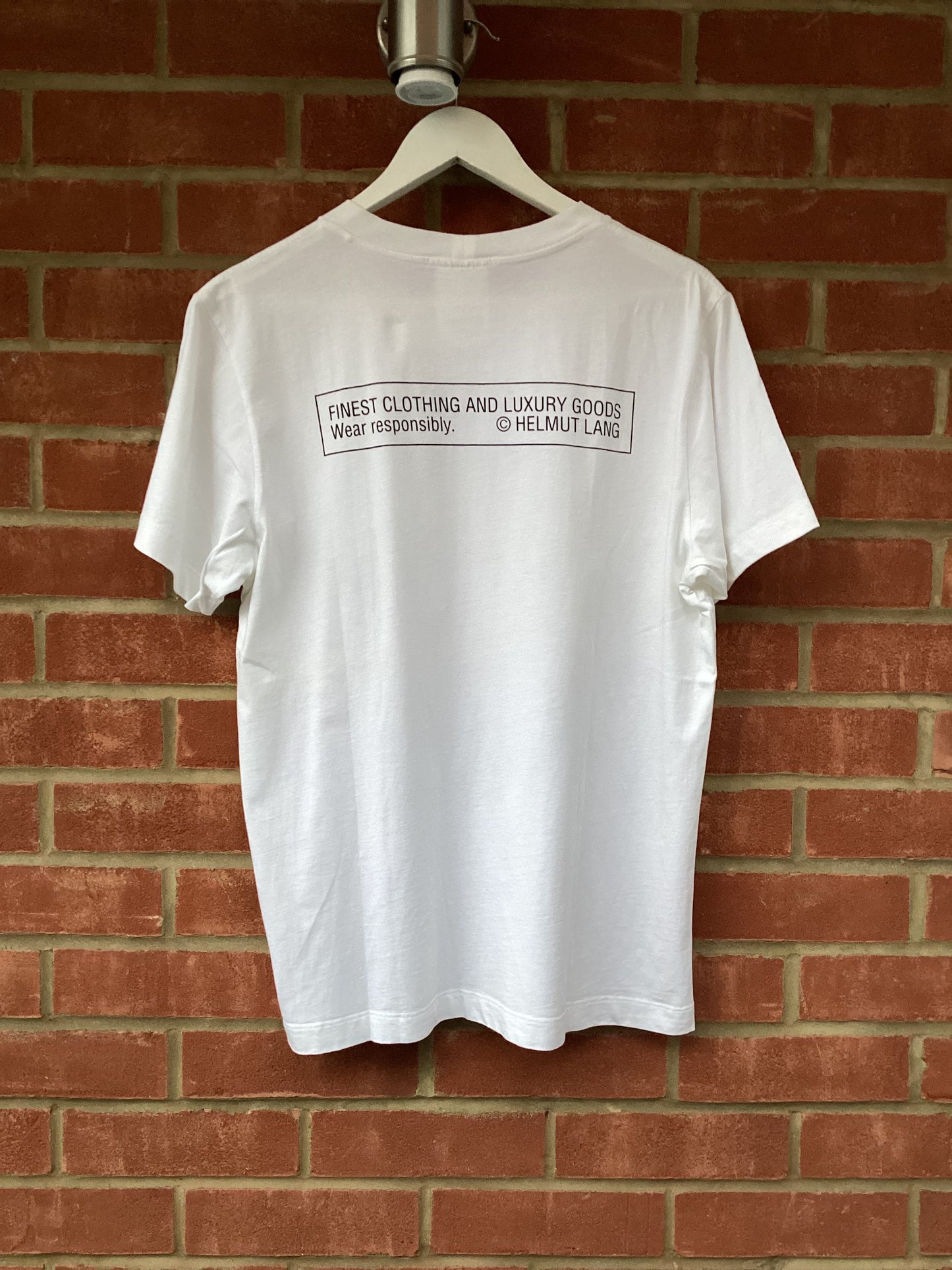 Helmut Lang White Cotton T-Shirt M/L