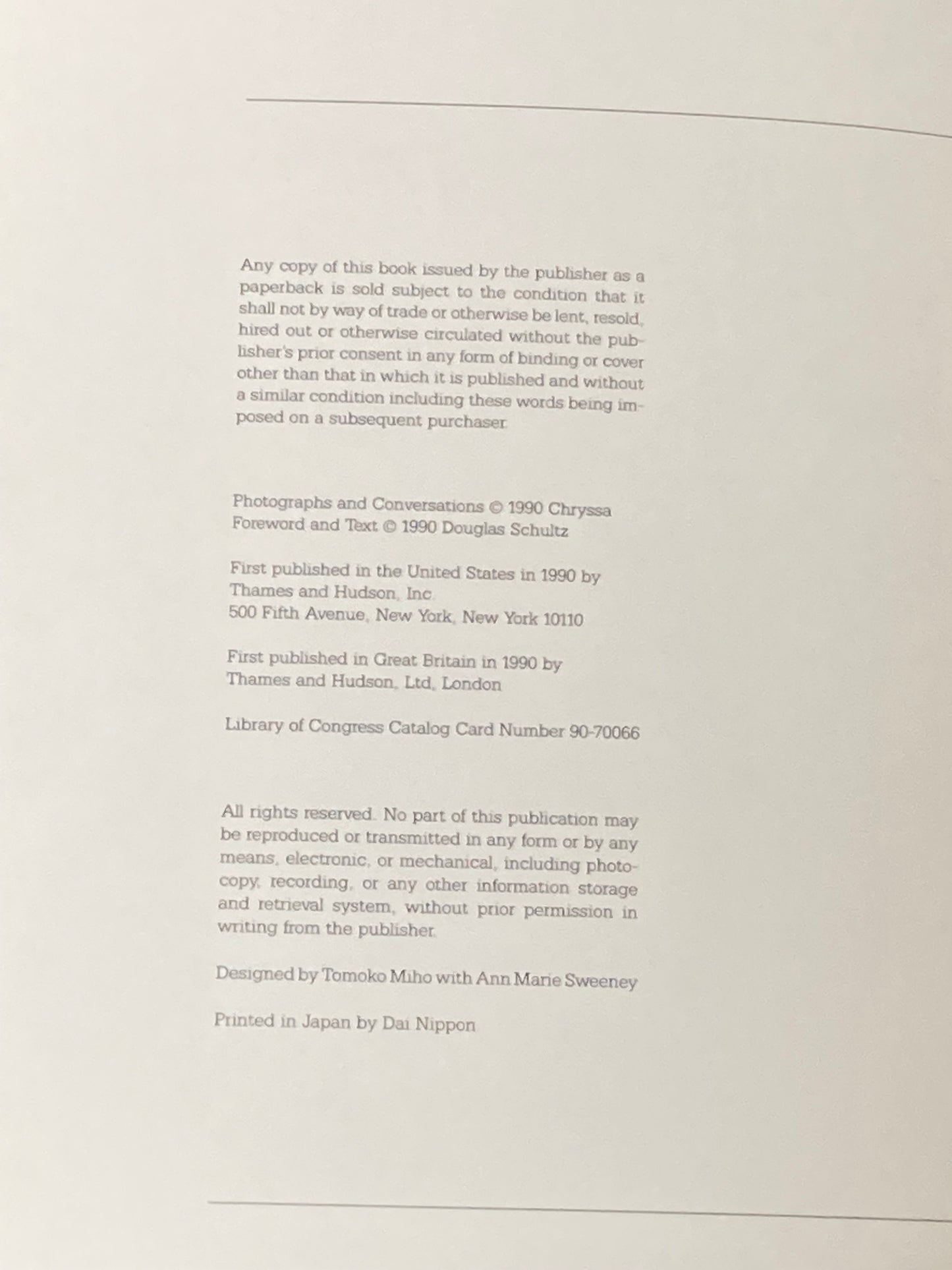 Chryssa Cityscapes Foreword and Text by Douglas Schultz