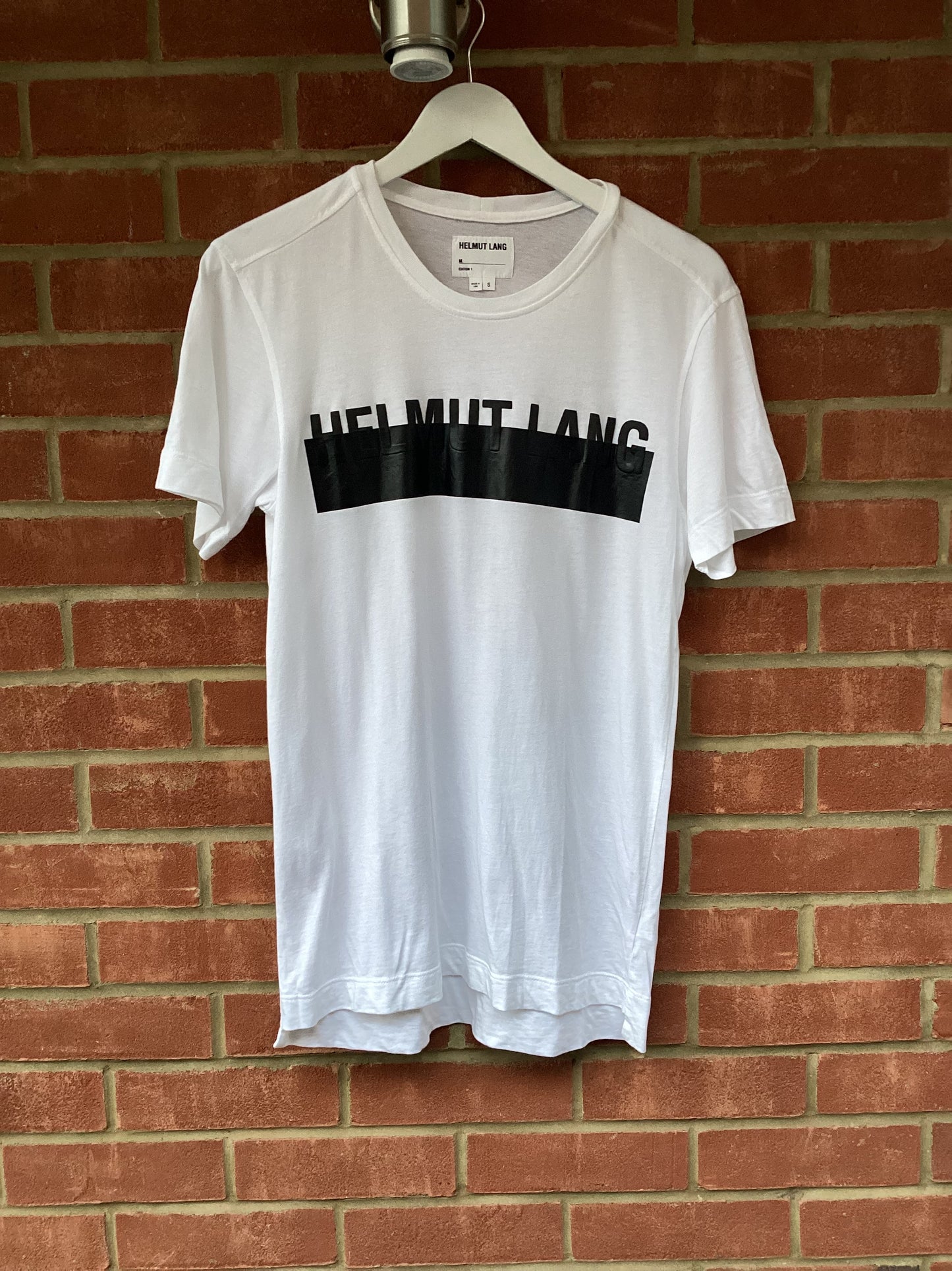 Helmut Lang White Cotton T-Shirt Small