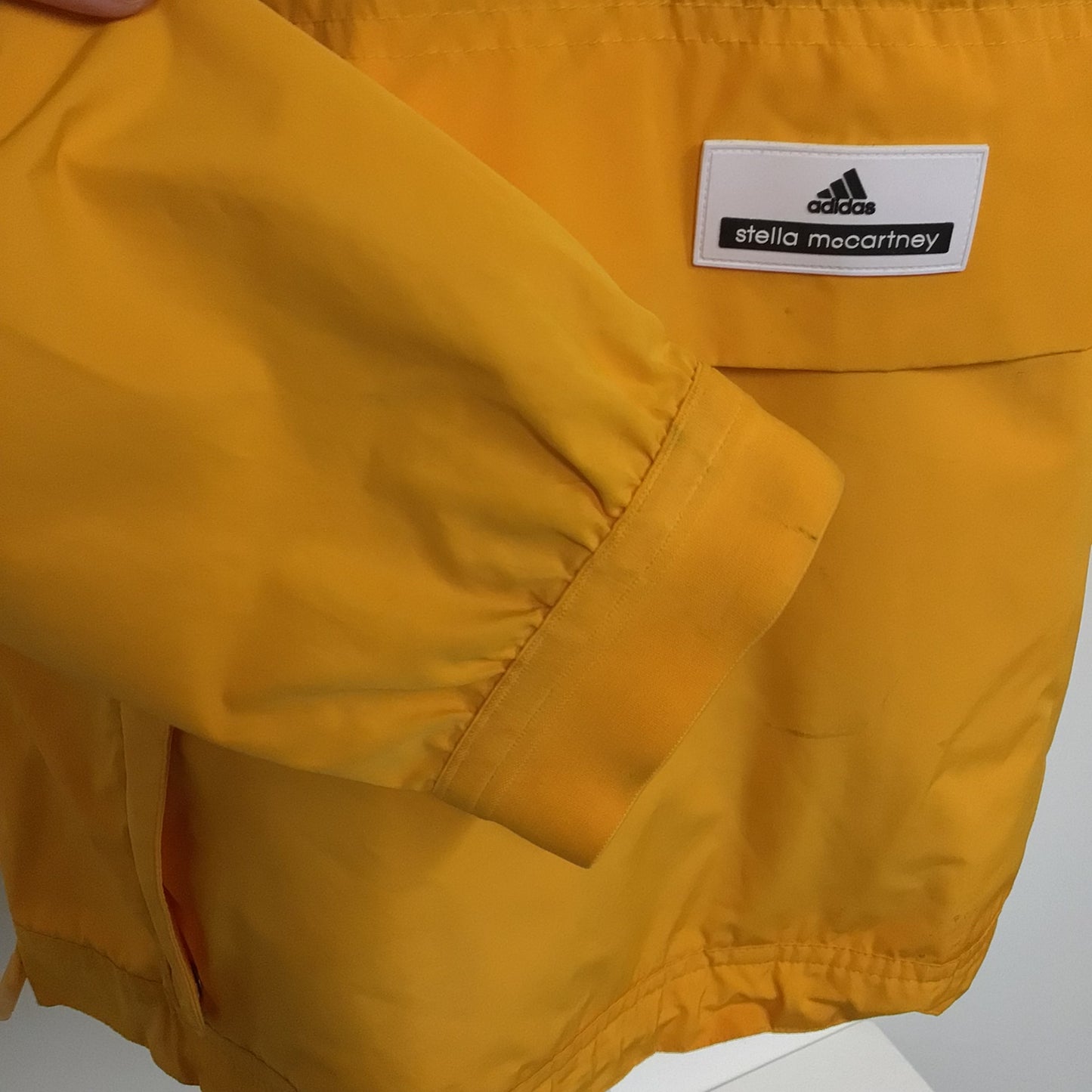 Adidas Stella McCartney Orangey Yellow Pullover Jacket Size S