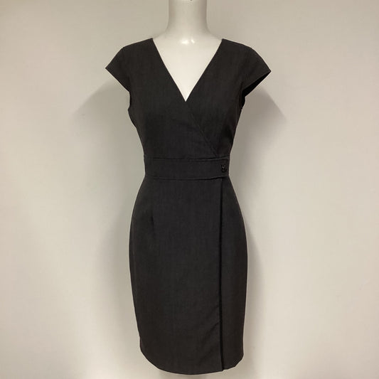 Calvin Klein Grey Pencil Dress with Zip Detail Size 6 (UK 10)