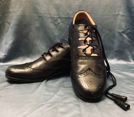 Hector Russell Kilt Maker Black Leather Shoes size 11.5