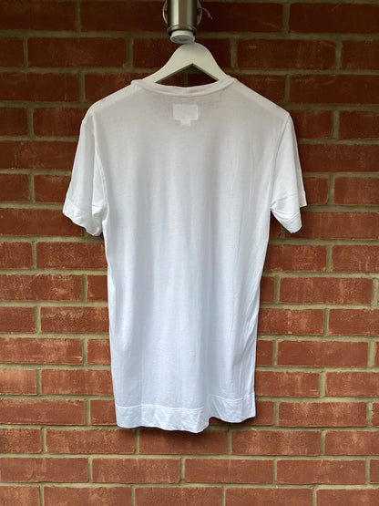 Helmut Lang White Cotton T-Shirt Small