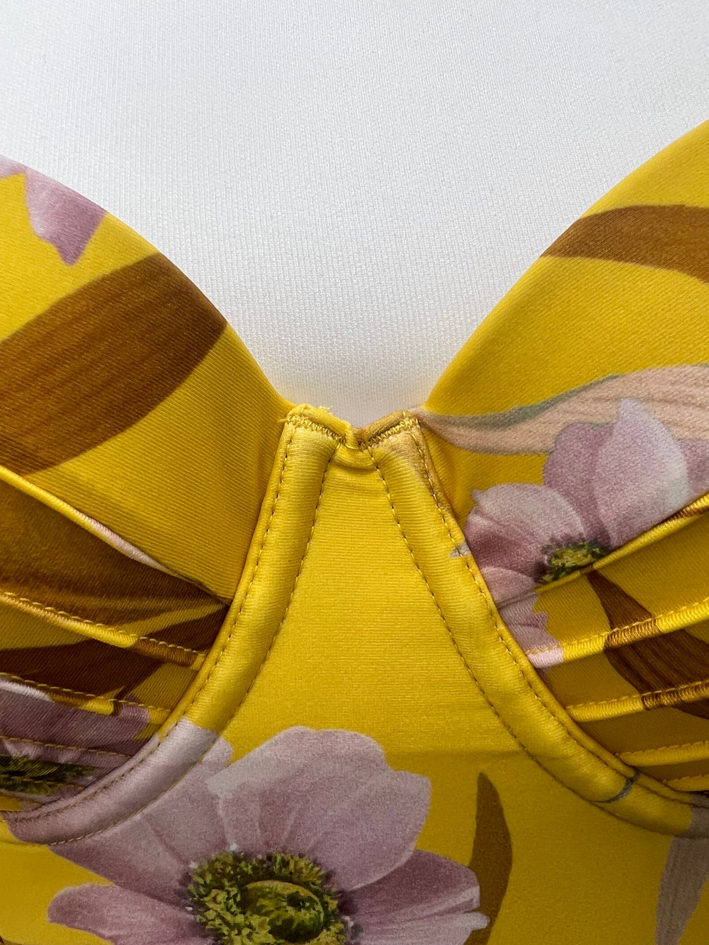 Ted Baker Yellow Floral Swimsuit Size 10 BNWT