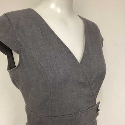 Calvin Klein Grey Pencil Dress with Zip Detail Size 6 (UK 10)