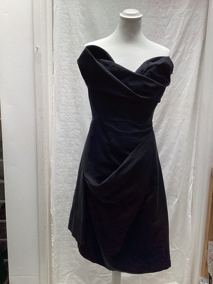 Vivienne Westwood Black Evening Dress Tailored Cotton Polyamide