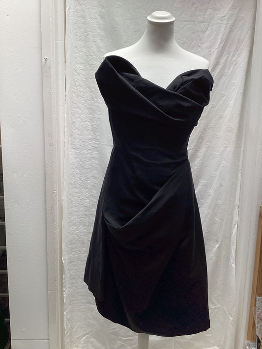 Vivienne Westwood Black Evening Dress Tailored Cotton Polyamide