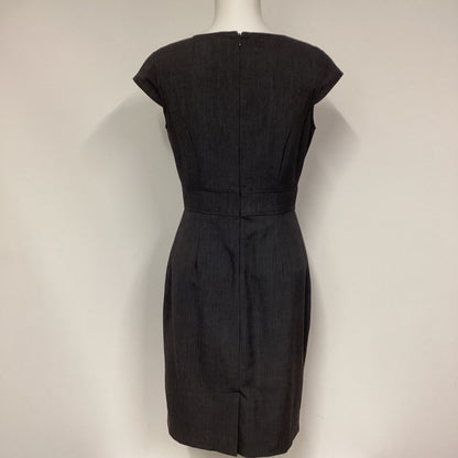 Calvin Klein Grey Pencil Dress with Zip Detail Size 6 (UK 10)