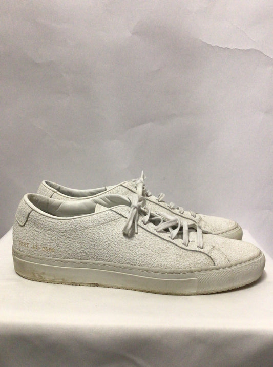 Common Projects White Textured Lace-Up Trainers 10