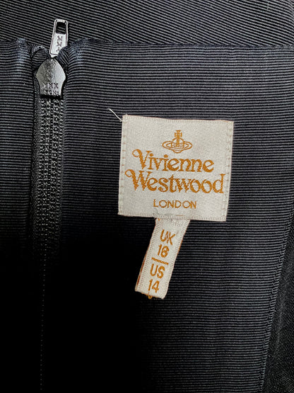 Vivienne Westwood Black Evening Dress Tailored Cotton Polyamide