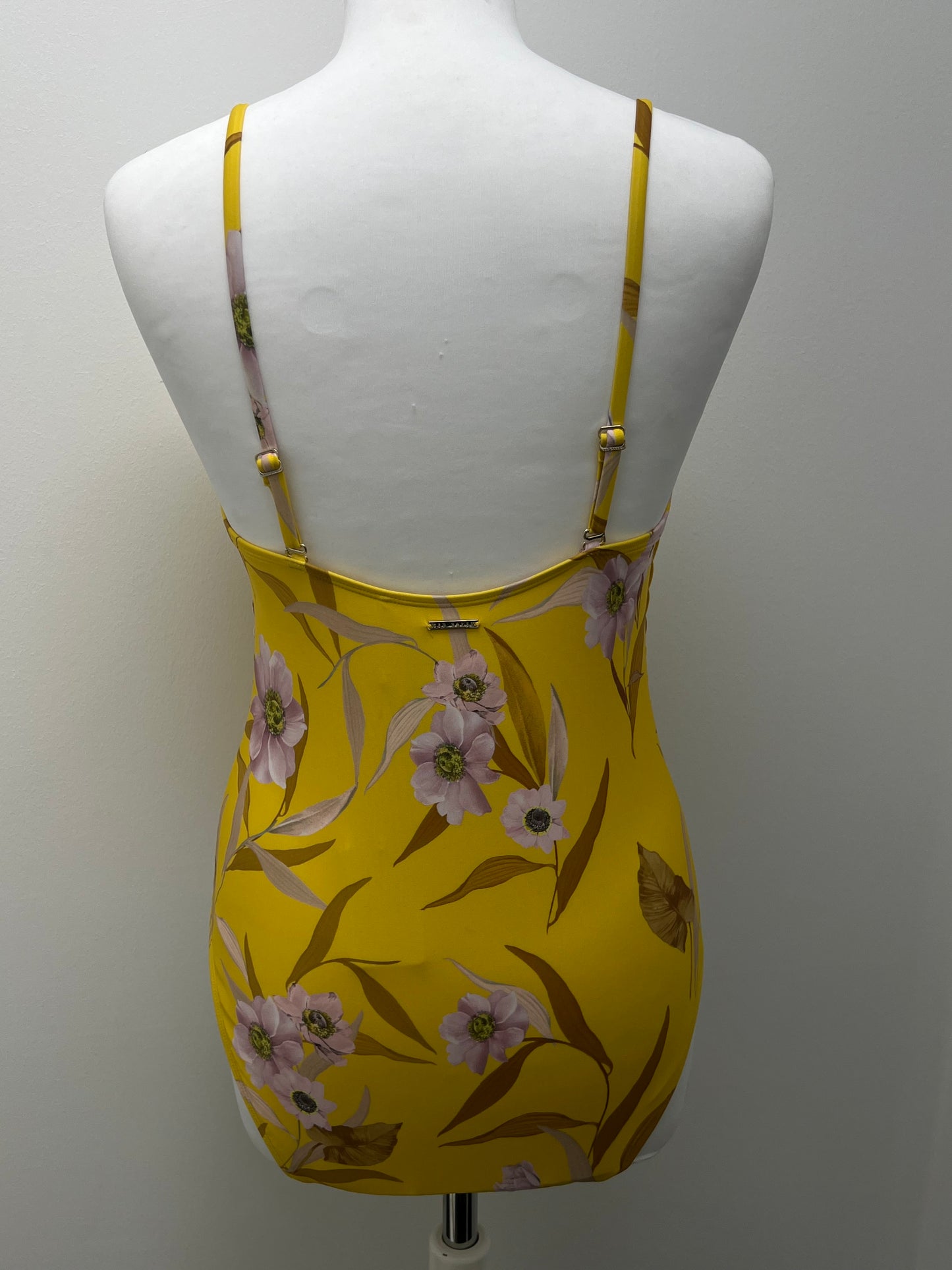 Ted Baker Yellow Floral Swimsuit Size 10 BNWT