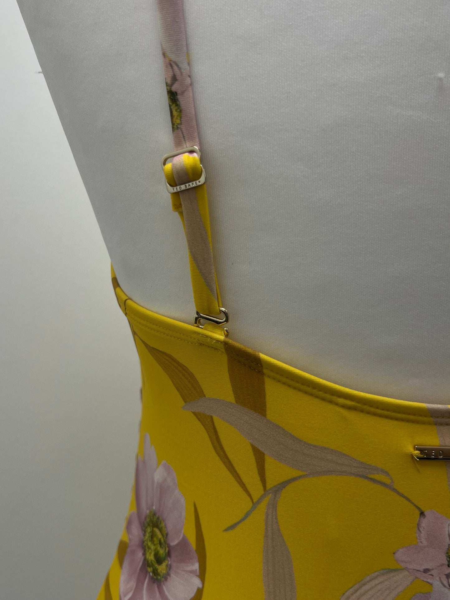 Ted Baker Yellow Floral Swimsuit Size 10 BNWT