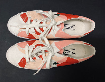 Lacoste White and Pink Trainers size 6