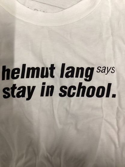 Helmut Lang White Cotton T-Shirt M/L