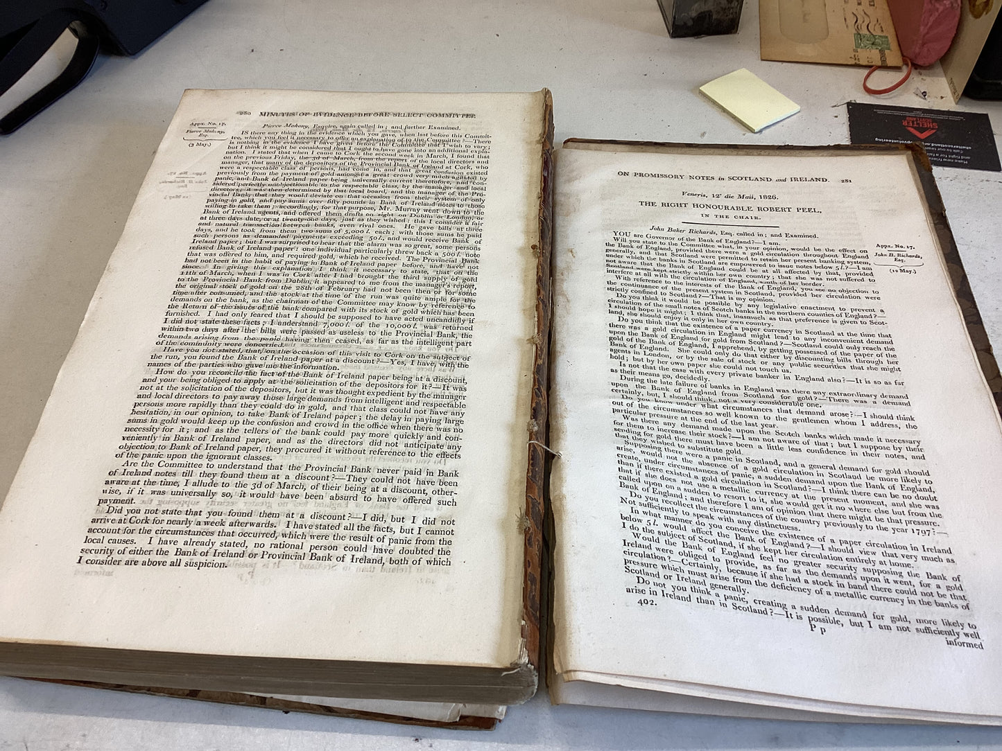Reports On The Small Note Currency Minutes of Evidence on The Circulation of Promissory Notes In Scotland and Ireland