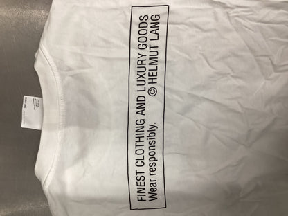 Helmut Lang White Cotton T-Shirt M/L