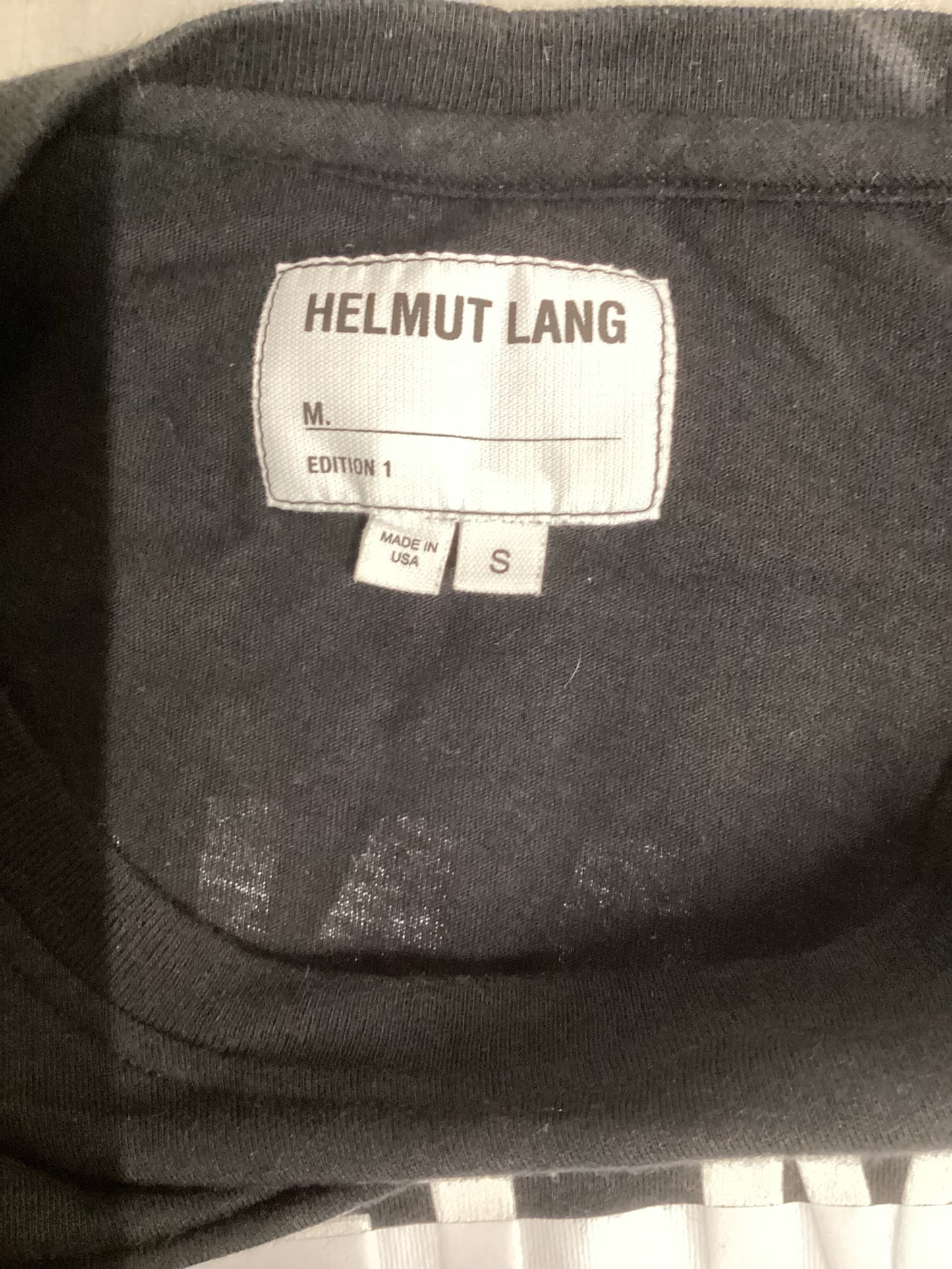 Helmut Lang Black Cotton Top Size S