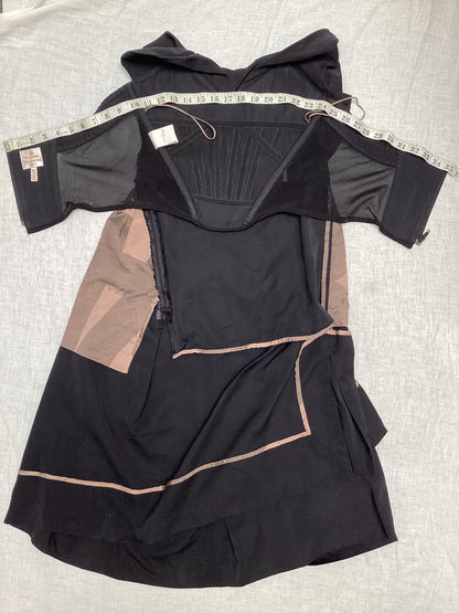 Vivienne Westwood Black Evening Dress Tailored Cotton Polyamide