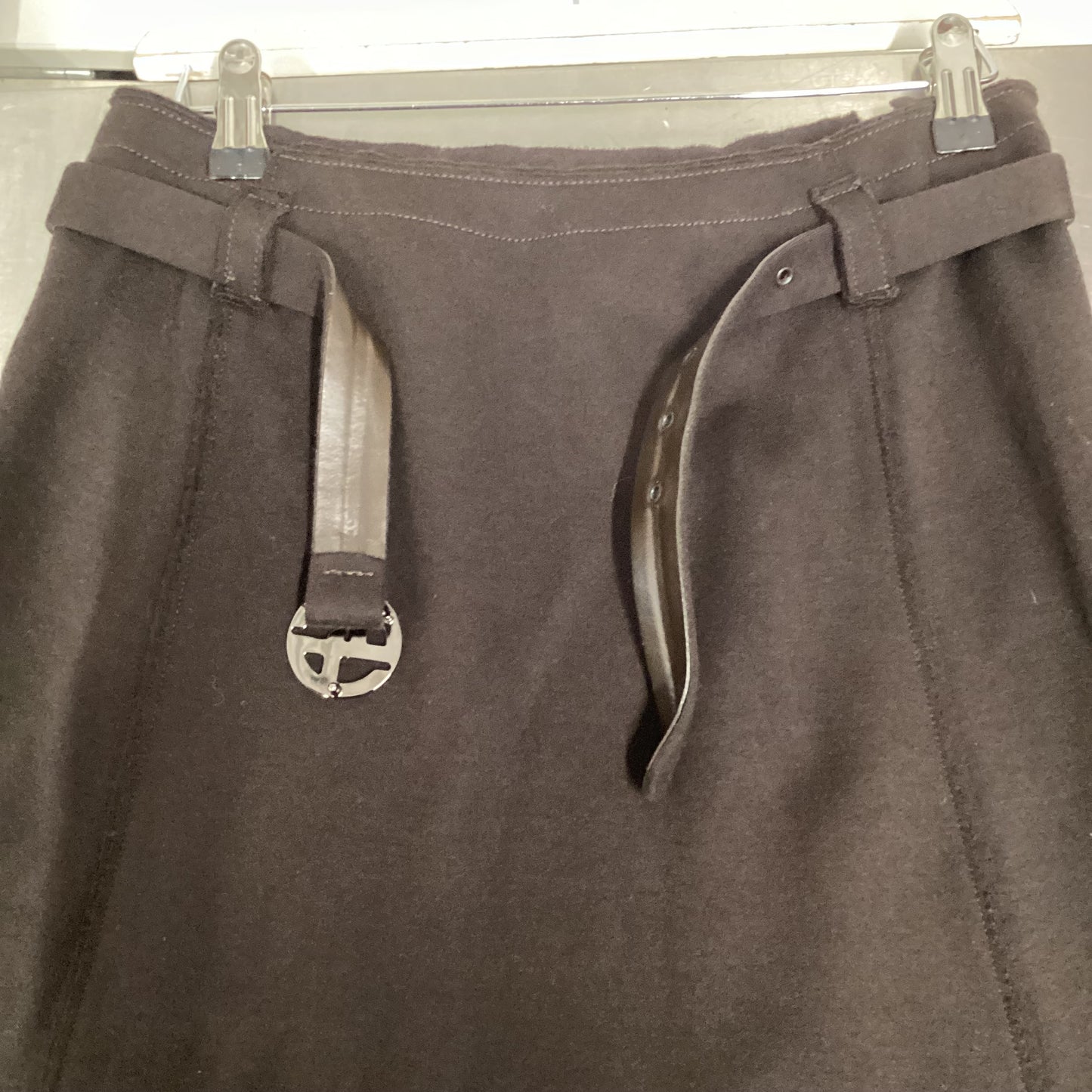 Giorgio Armani Brown Wool Skirt Size 12