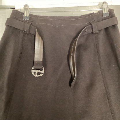 Giorgio Armani Brown Wool Skirt Size 12