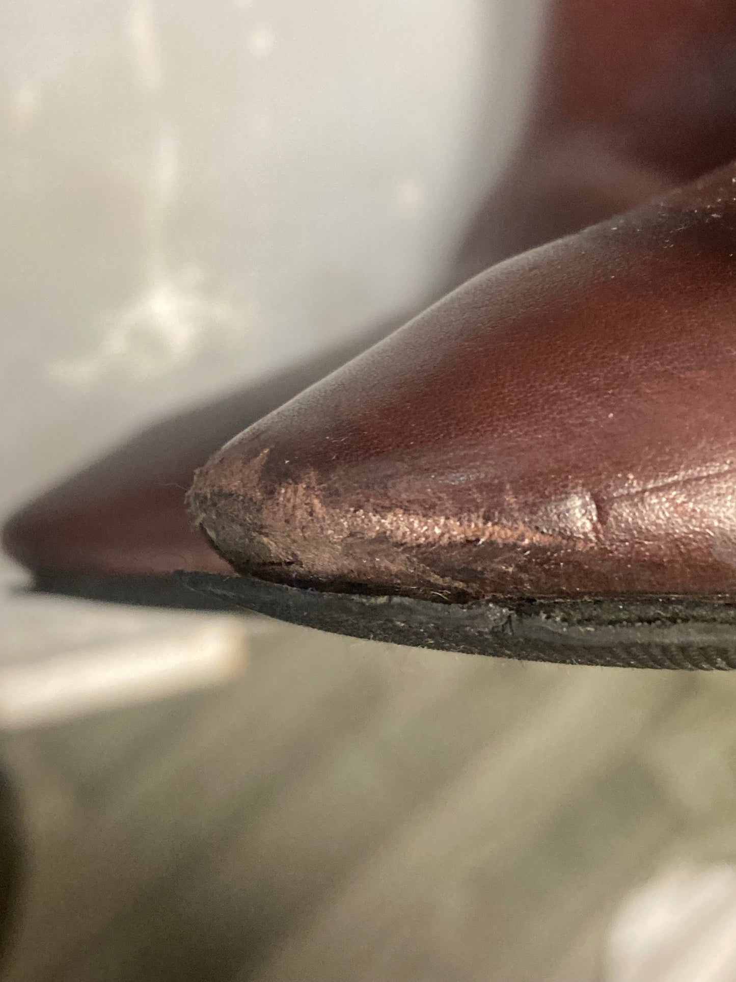 Longchamp Maroon Knee High Leather Boots EU Size 41