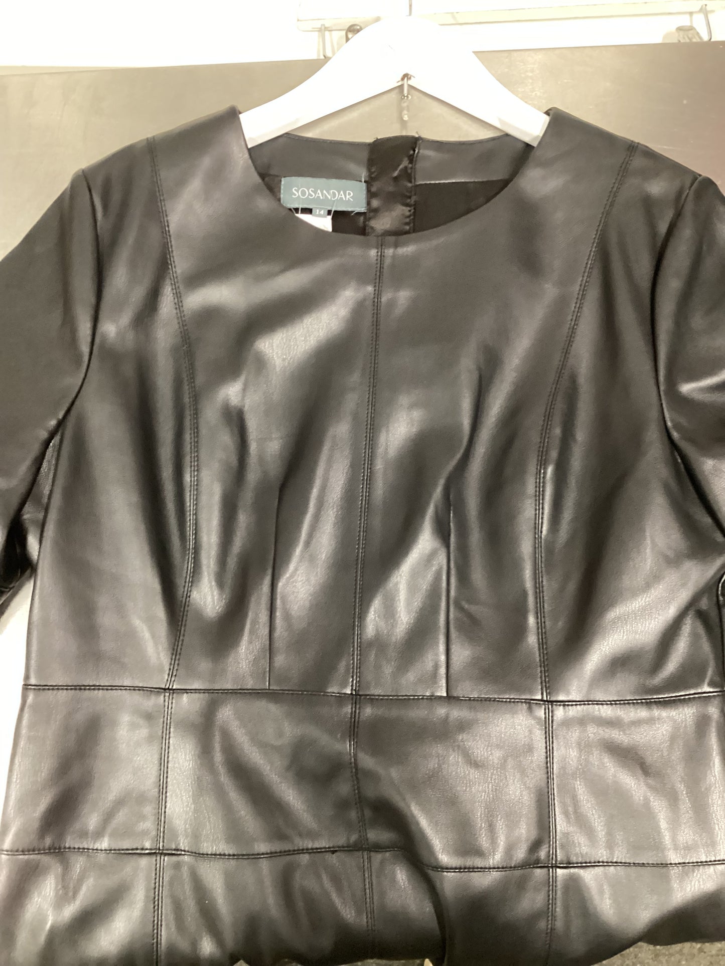 Sosandar Black Dress Size 14