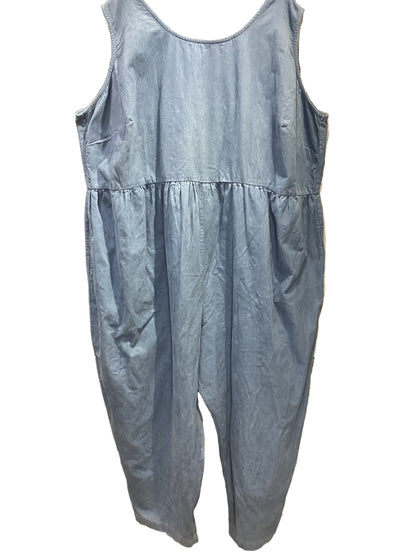 Lucy & Yak Bowie Jumpsuit in light blue, size 32