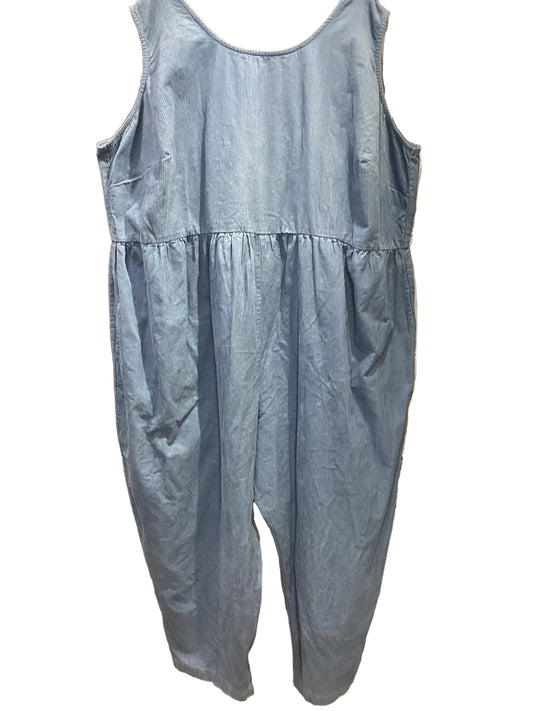 Lucy & Yak Bowie Jumpsuit in light blue, size 32