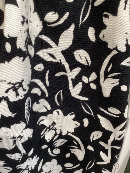 Lucy & Yak Addison Black and White Moonflower Print Jeans Medium