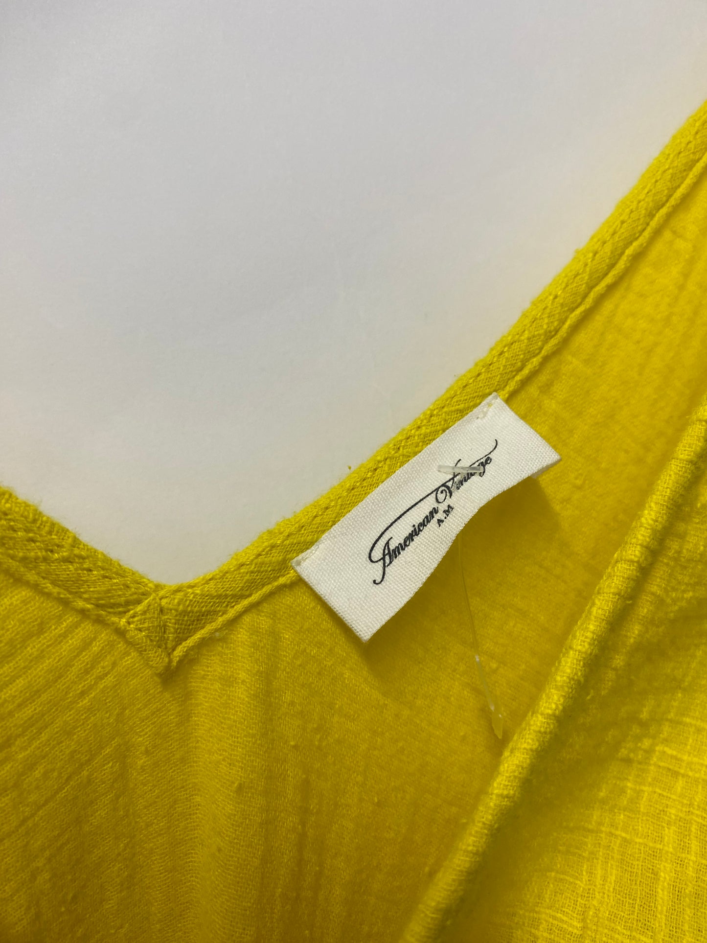 American Vintage Yellow Cotton Tunic Dress Medium