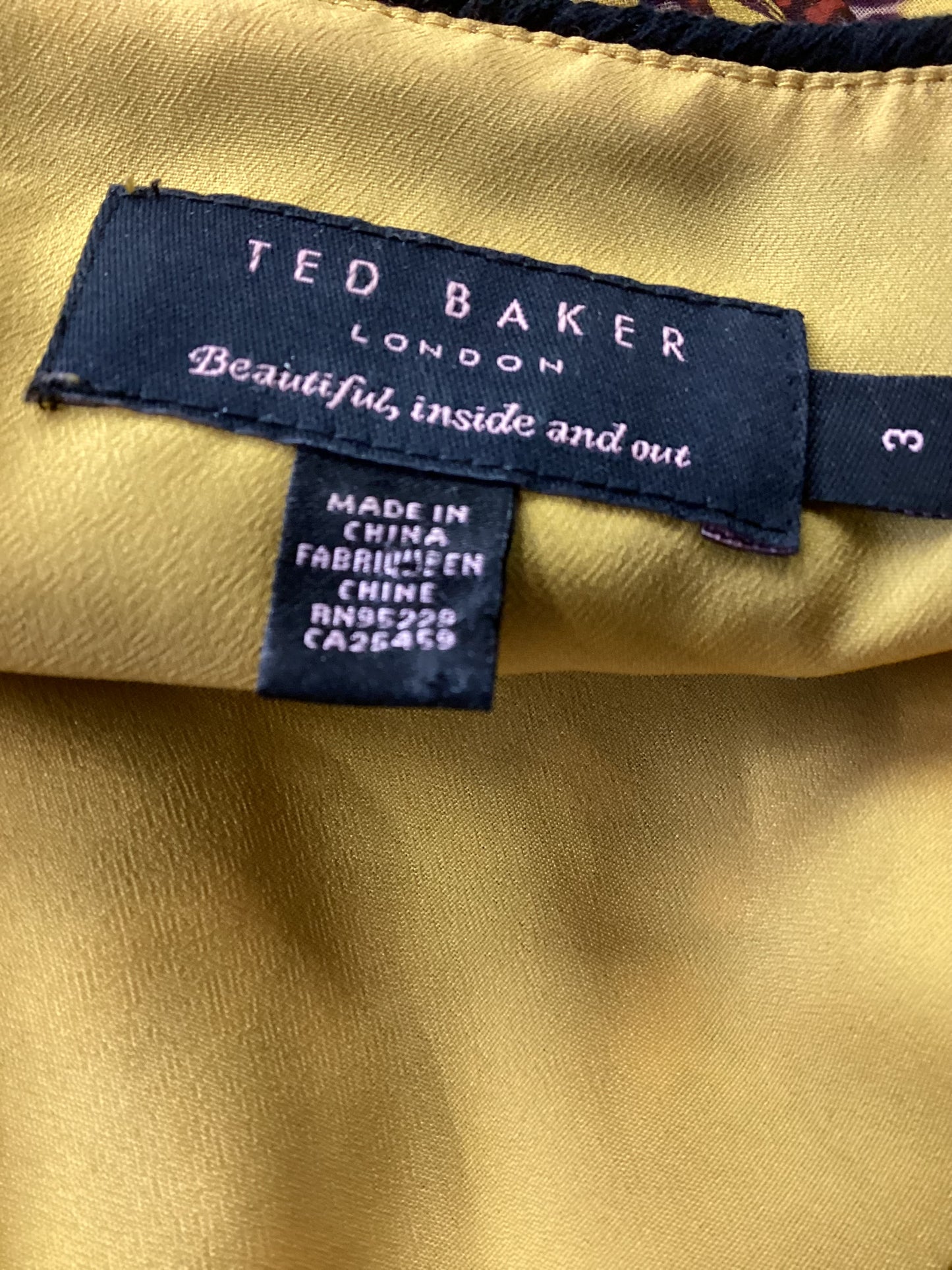 Ted Baker Floral Midi Dress size 3