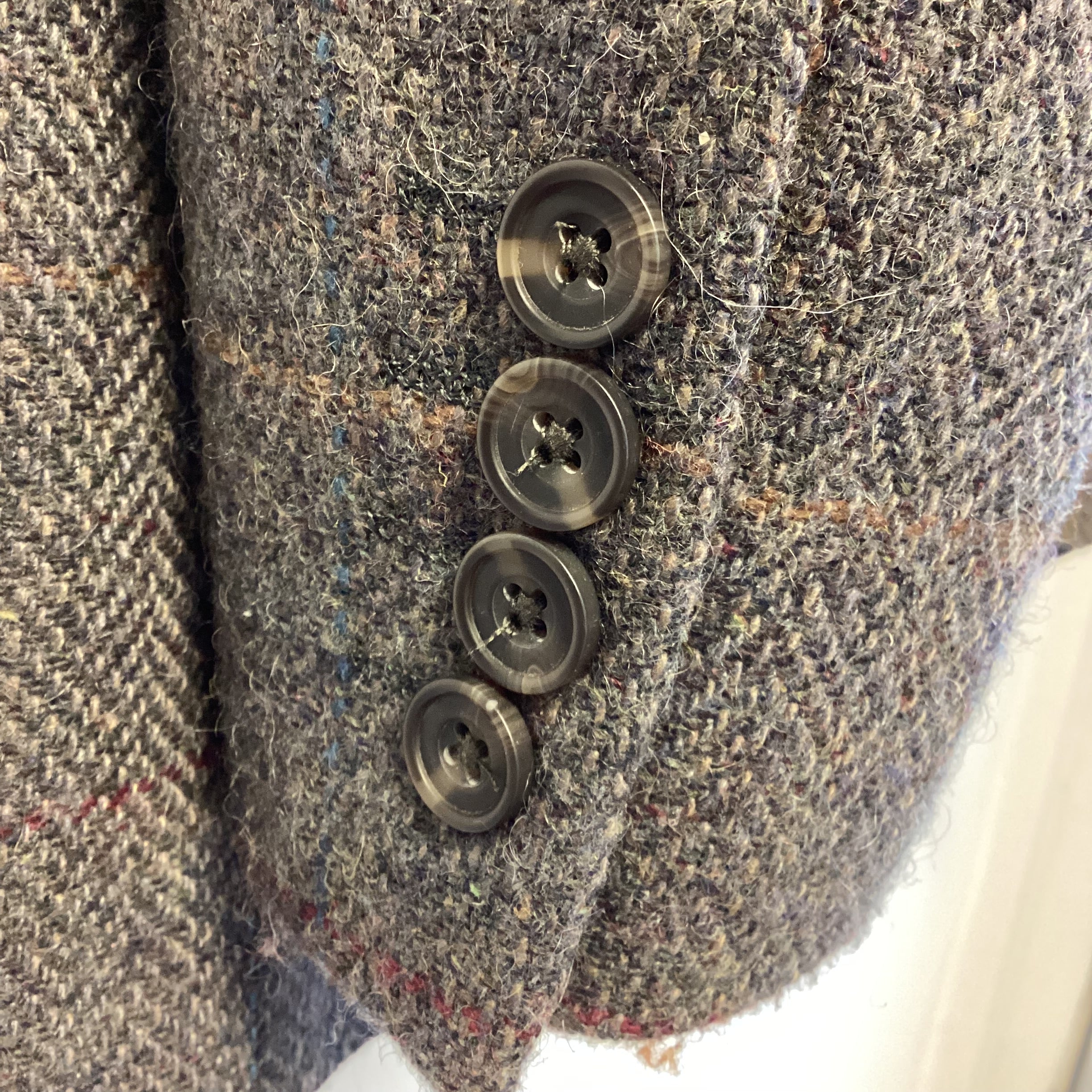 Harvey Jones Tailored Fit Gray Brown Tweed Jacket 44R Shop for