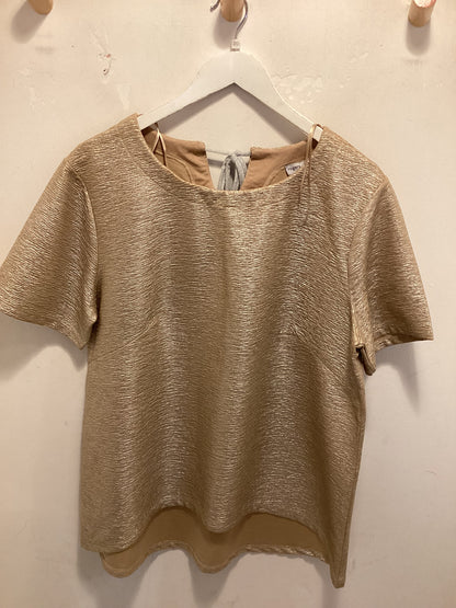 Roger’s, soft gold short sleeve top, Uk size 20