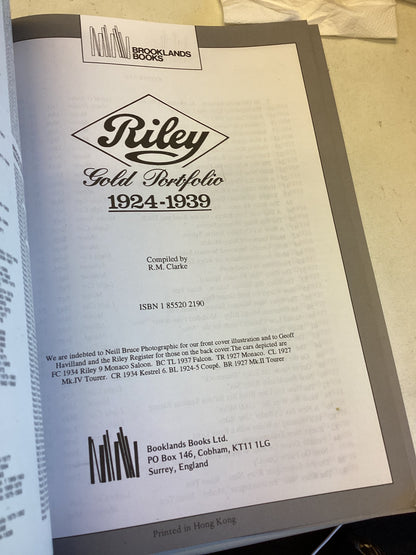 Riley Gold Portfolio 1924-1939