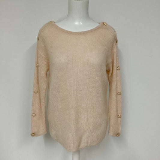 Sezane Pink Super Kid Alpaca Knitwear with Button Sleeves Size M