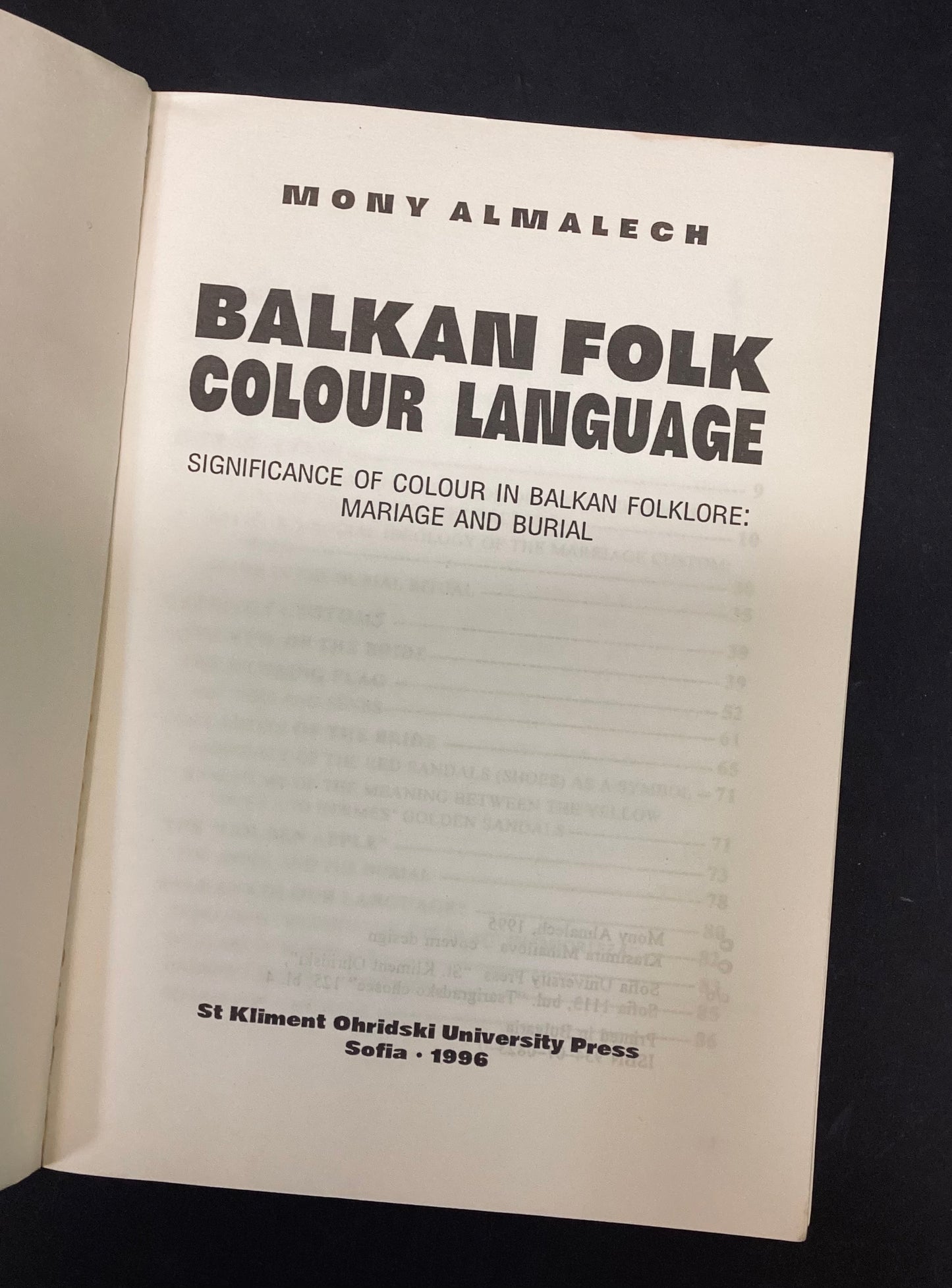 Balkan Folk Colour Language by Mony Almalech