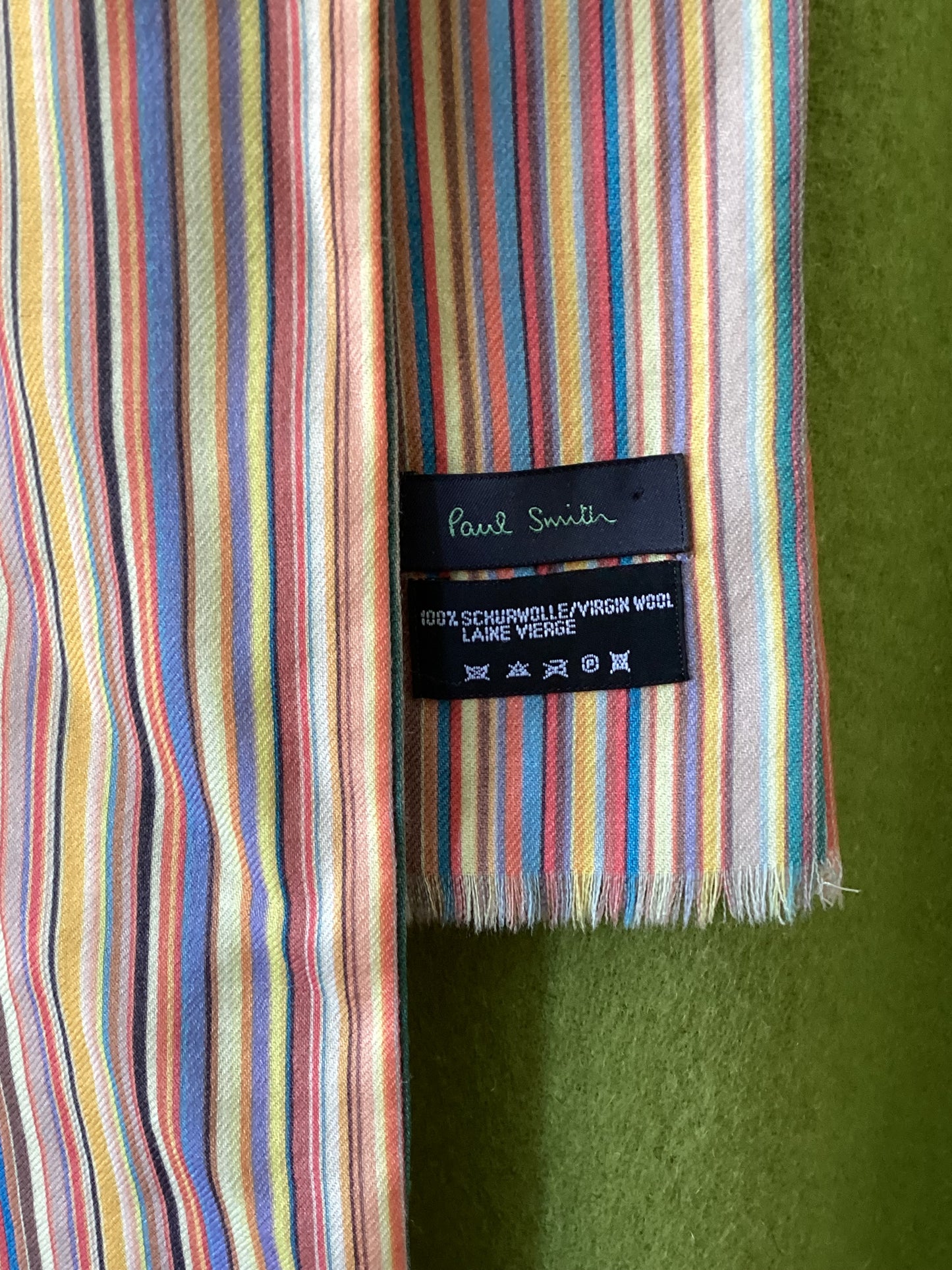 Paul Smith Multicoloured Signature Stripe Scarf