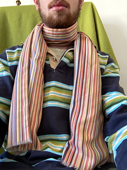 Paul Smith Multicoloured Signature Stripe Scarf