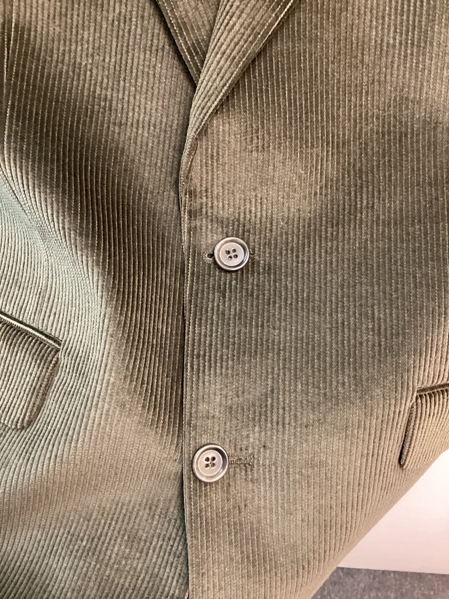 Men’s Kilmaine Green Corduroy Jacket - Size 40