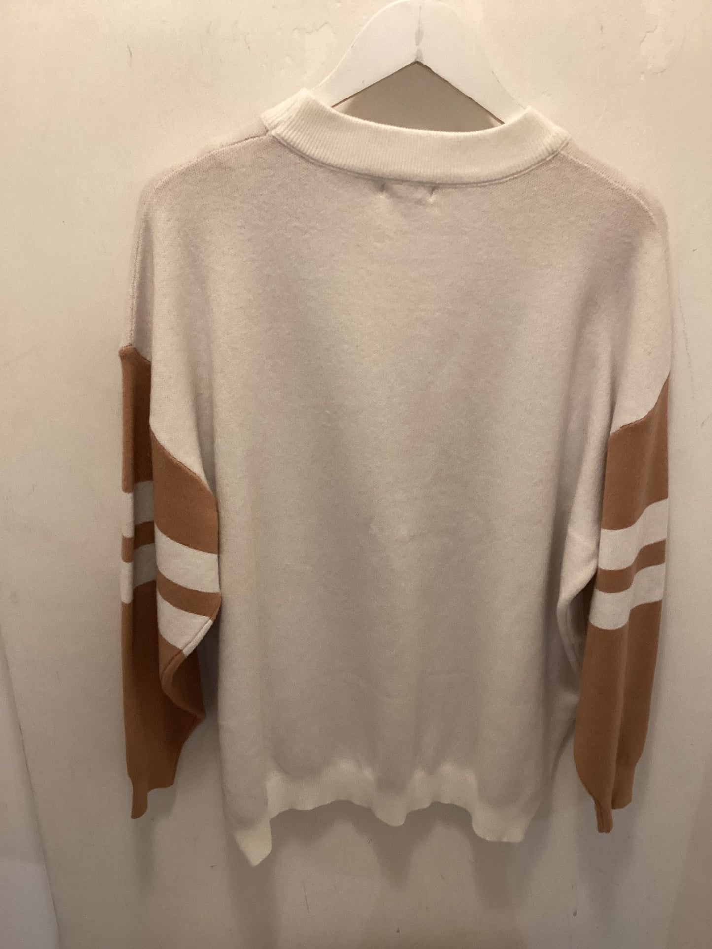 Moewy, cream and beige sweater, One size