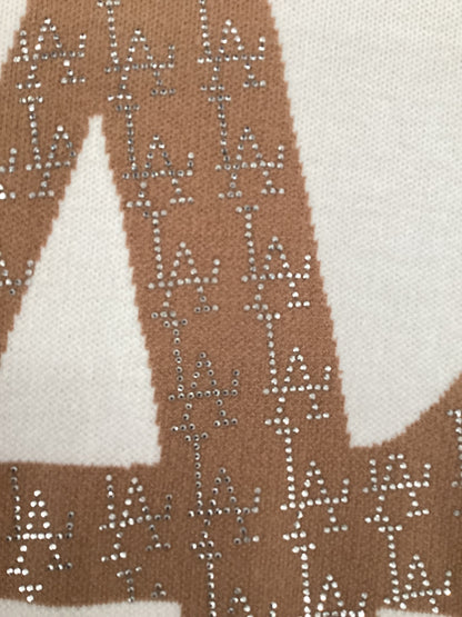 Moewy, cream and beige sweater, One size