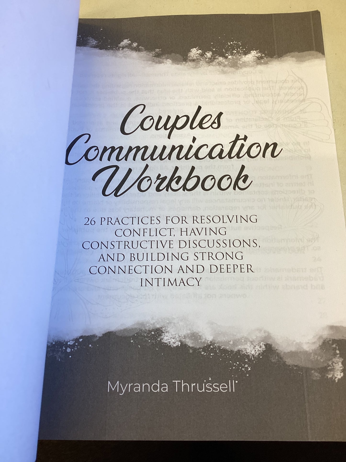 Couples Communication Workbook 26 Practices Myranda Thrussell