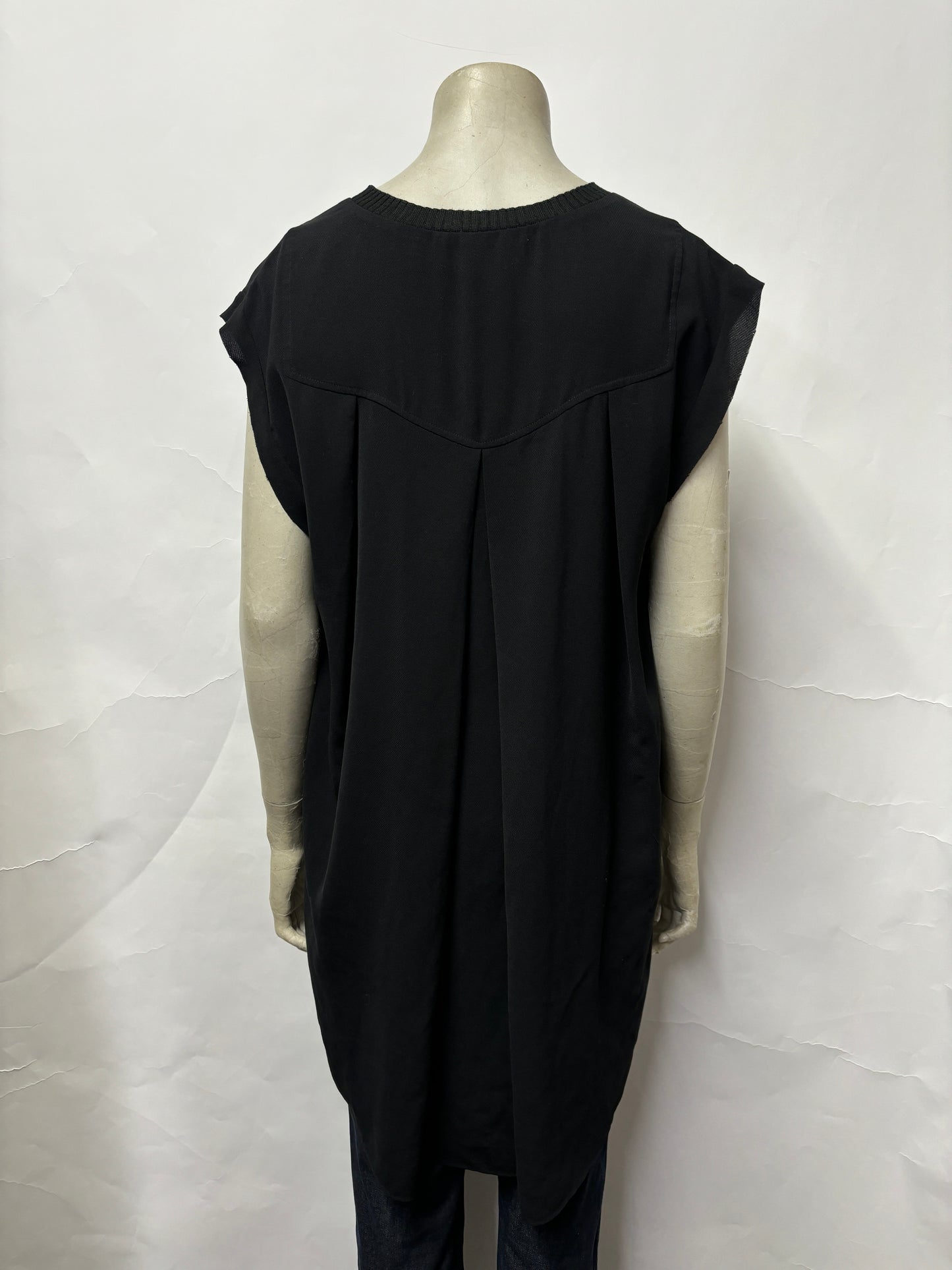 Malene Birger Black Loose Fit Long Tunic Top 10/38