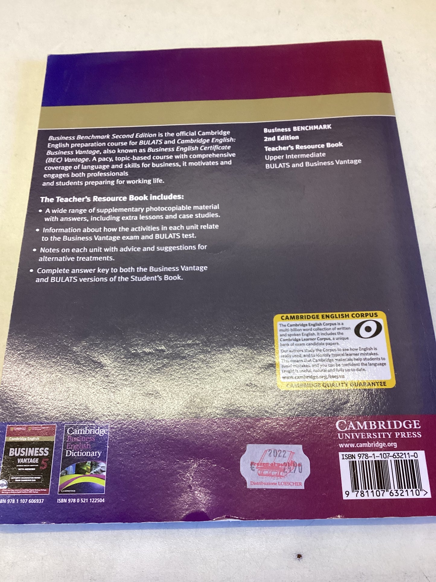 Business Benchmark Upper Intermediate 2nd Edition Teachers Resource Book Guy Brook-Hart with David Clark
