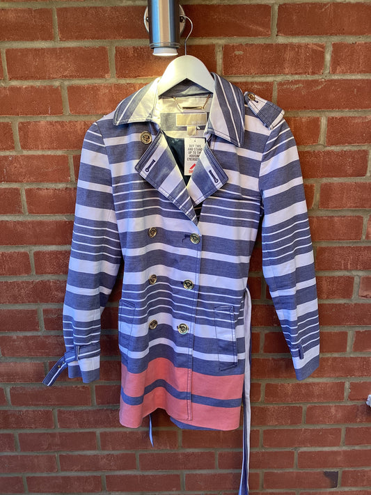 Michael Kors Blue/Red Cotton Jacket Size S