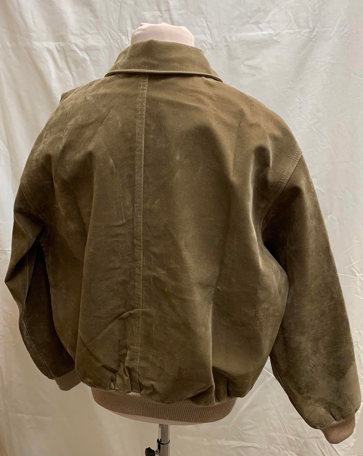 Reportage R.G.A Italy, Vintage Mens XL Pilot Suede Like Bomber Jacket