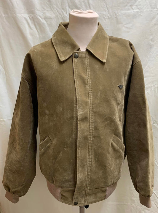 Reportage R.G.A Italy, Vintage Mens XL Pilot Suede Like Bomber Jacket