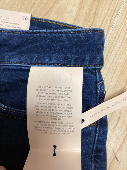 Ladies NYDJ AMI SKINNY Blue Jeans Size UK 20