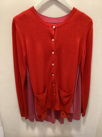 Sacai, pink and red Cardigan, Uk Medium